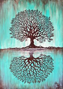 Reflejo árbol de la vida
