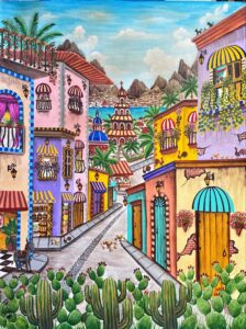 Calle mágica en un pueblo mágico - Alber